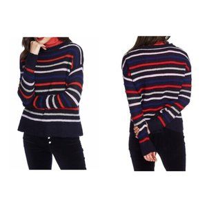 Court & Rowe Striped Sweater in Navy Crush Medium